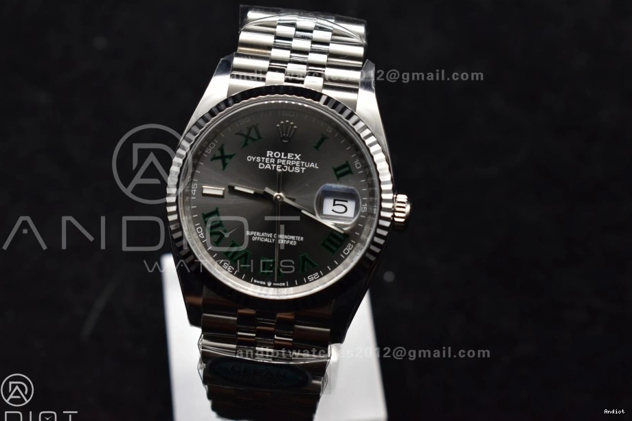 Edition Steel Best Dial Gray 36 126234 on 1:1 Green VR3235 Roman DateJust Clean Jubilee 904L Bracelet Markers 0510